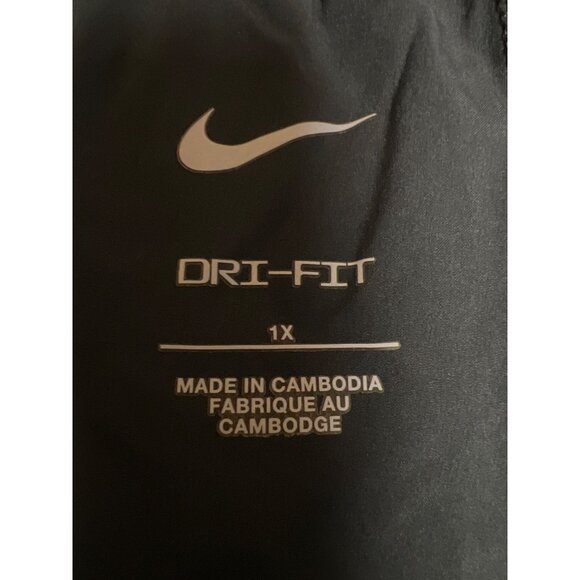Nike Dri-Fit Women's Pants 7/8 Running Activewear Black Pockets Plus Size 1X NEW - Picture 10 of 13
